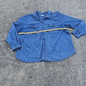 Kids Blue Denim Shirt